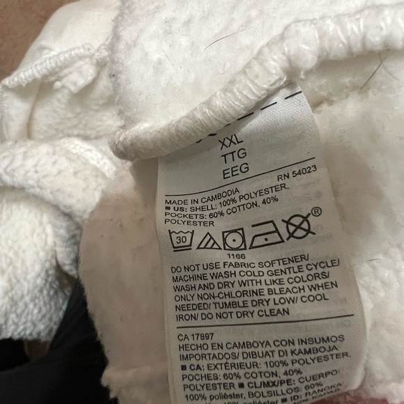 Old Navy White 1/4 Zip Pullover Fleece w/Pockets - Ladies Size 2XL - Picture 8 of 8